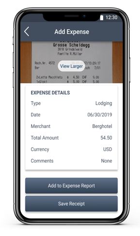Costpoint Expense Mobile App for Government Contractors